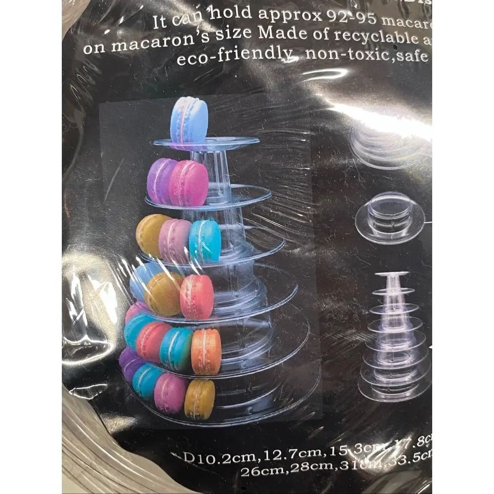 NEW Macaron Tower Display 90 Pieces 6-10 Tiers Macaroon